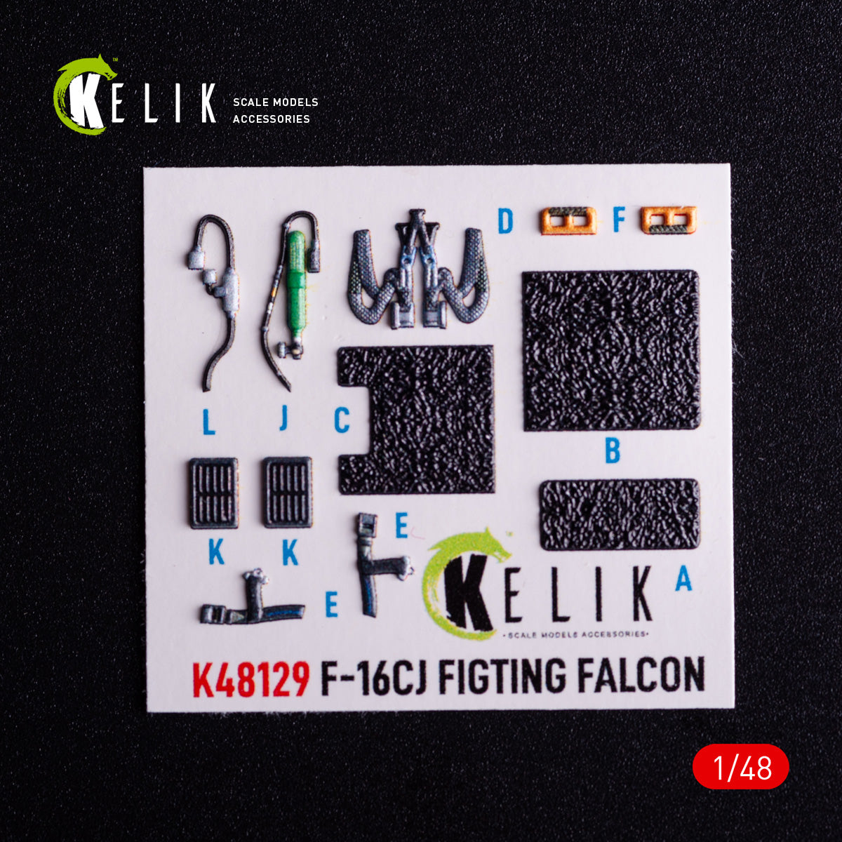 Kelik K3D48129 1:48 Lockheed-Martin F-16CJ Fighting Falcon