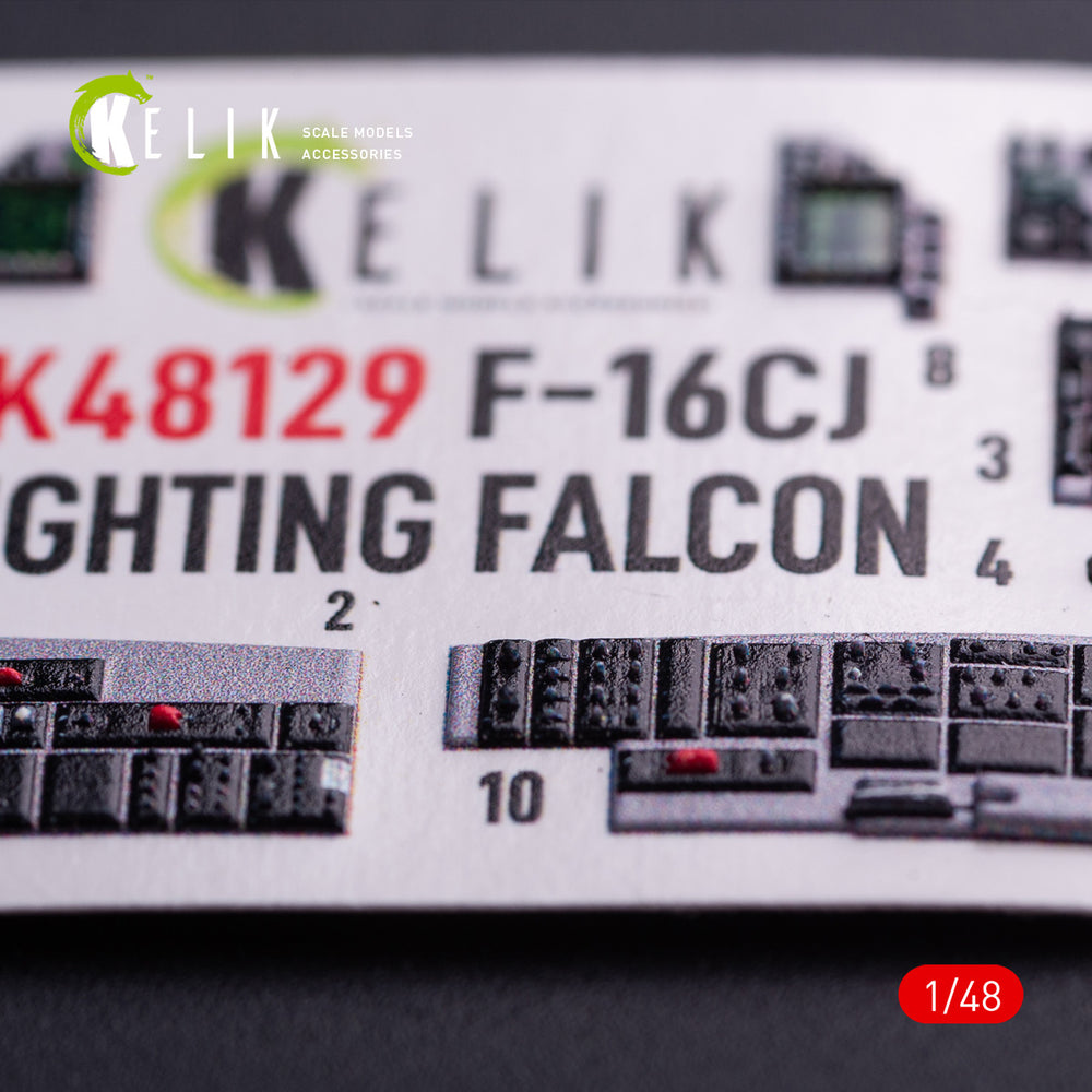 Kelik K3D48129 1:48 Lockheed-Martin F-16CJ Fighting Falcon