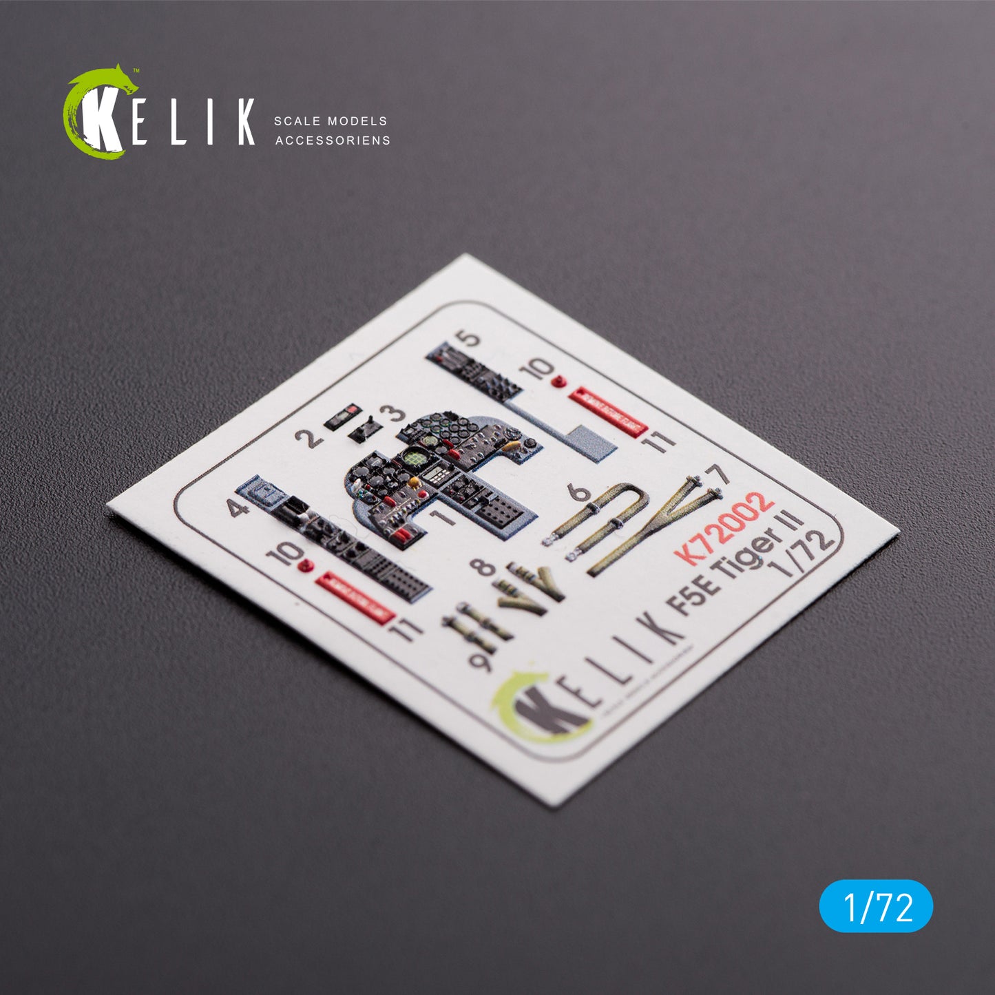Kelik K3D72002 1:72 Northrop F-5E Tiger II Early series interior