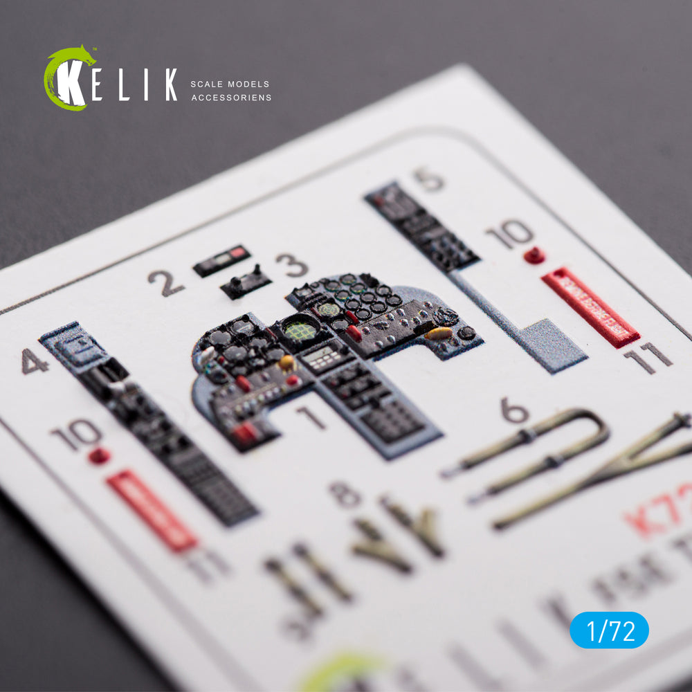 Kelik K3D72002 1:72 Northrop F-5E Tiger II Early series interior