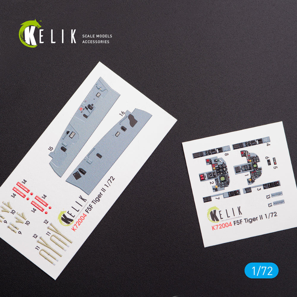 Kelik K3D72004 1:72 Northrop F-5F 'Tiger II' full interior