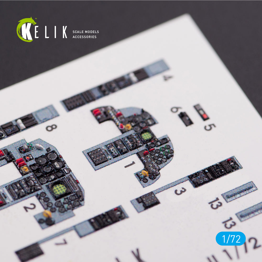 Kelik K3D72004 1:72 Northrop F-5F 'Tiger II' full interior