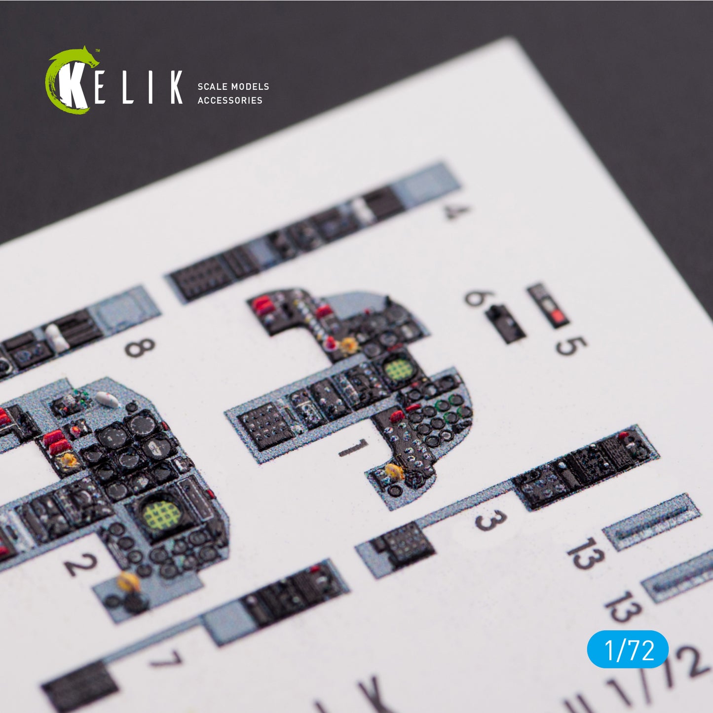 Kelik K3D72004 1:72 Northrop F-5F 'Tiger II' full interior