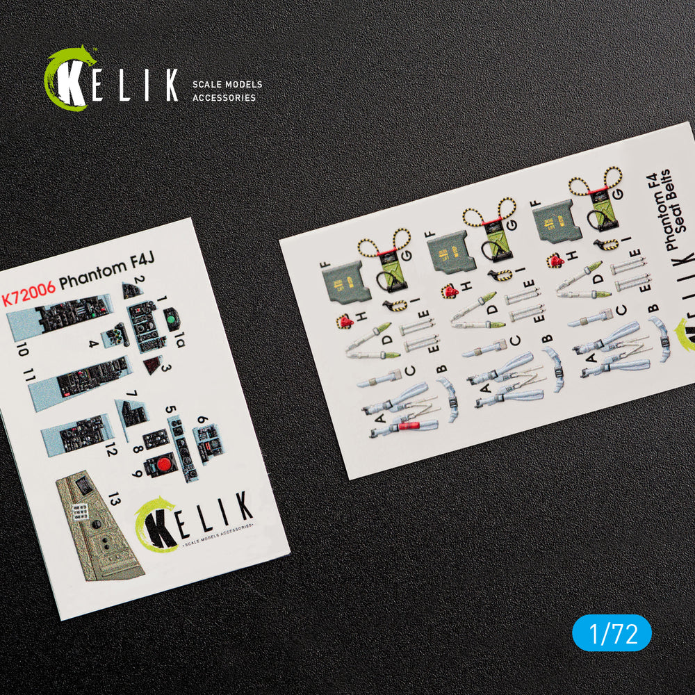 Kelik K3D72006 1:72 McDonnell F-4J Phantom II interior