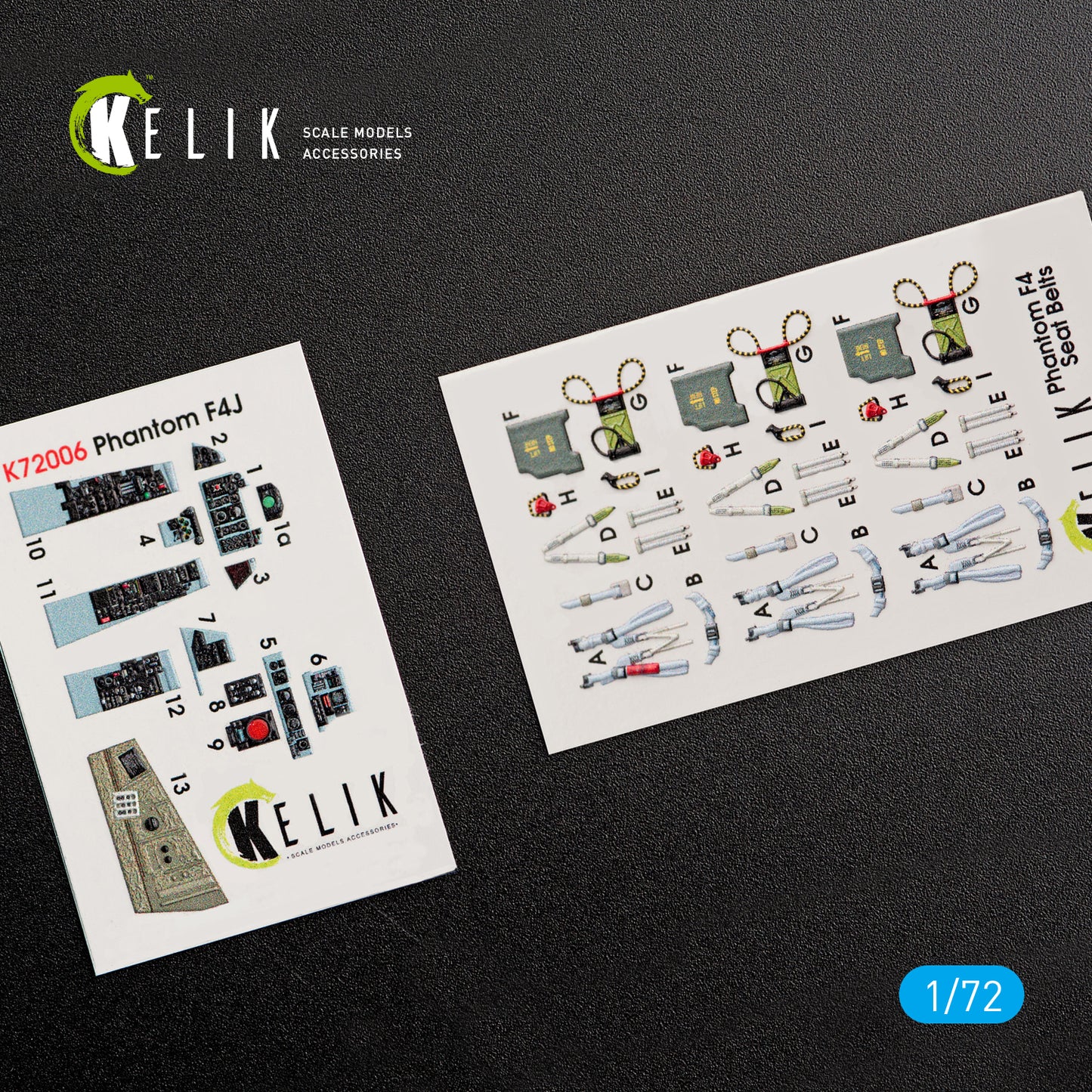 Kelik K3D72006 1:72 McDonnell F-4J Phantom II interior