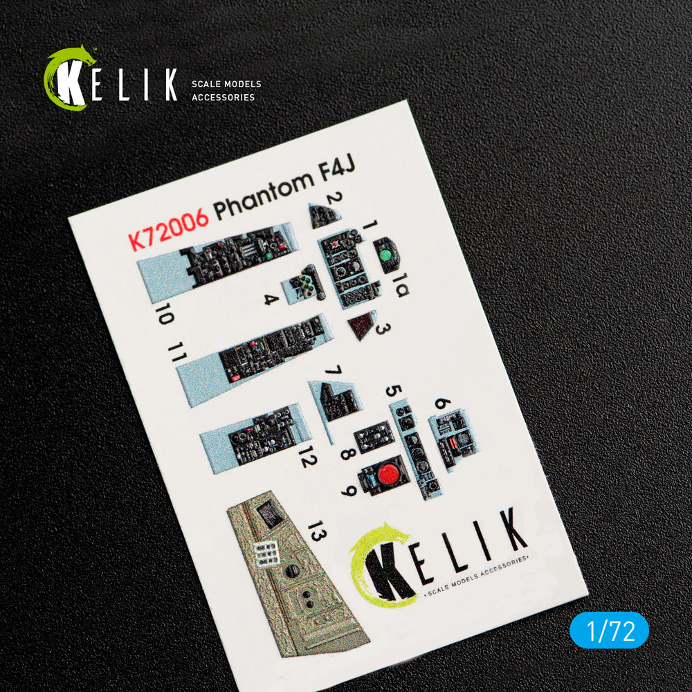 Kelik K3D72006 1:72 McDonnell F-4J Phantom II interior