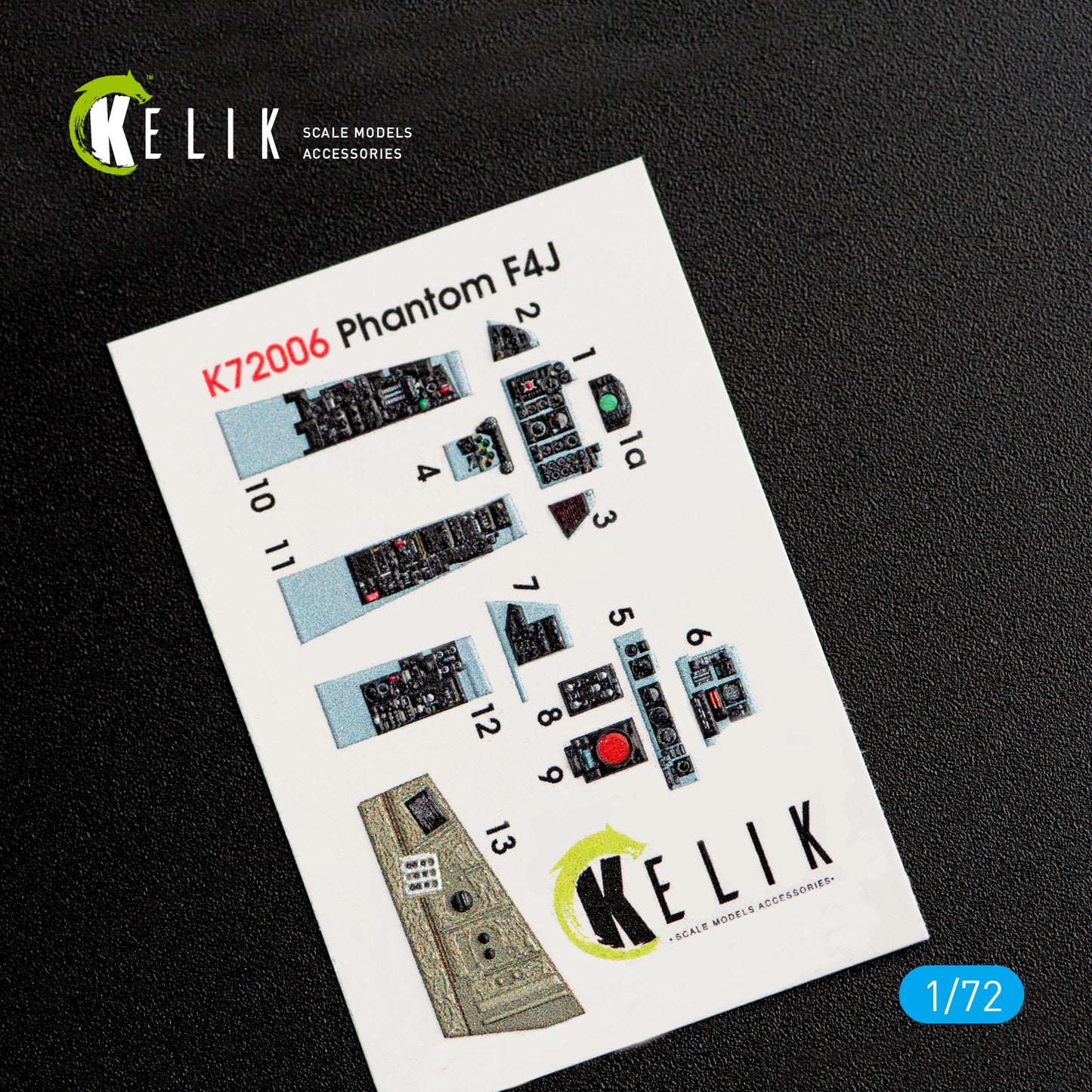 Kelik K3D72006 1:72 McDonnell F-4J Phantom II interior