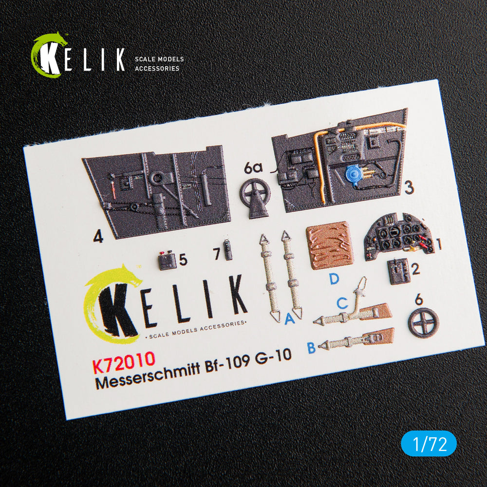 Kelik K3D72010 1:72 Messerschmitt Bf-109G-10 interior