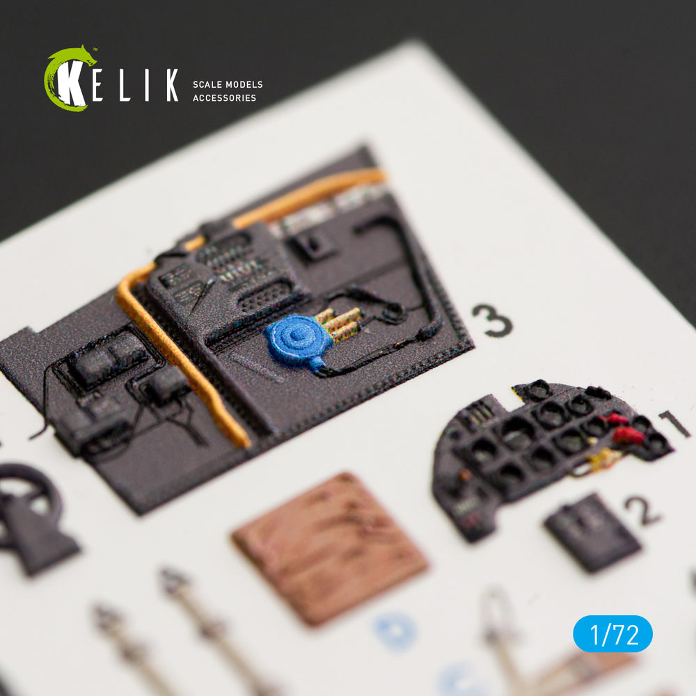 Kelik K3D72010 1:72 Messerschmitt Bf-109G-10 interior