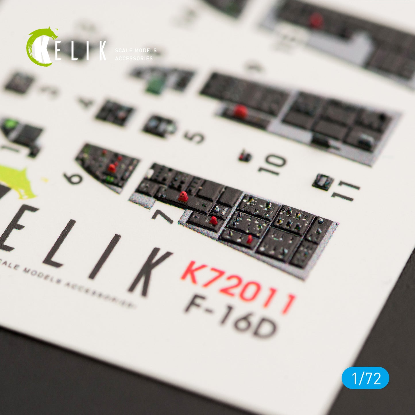 Kelik K3D72011 1:72 Lockheed-Martin F-16D Fighting Falcon interior