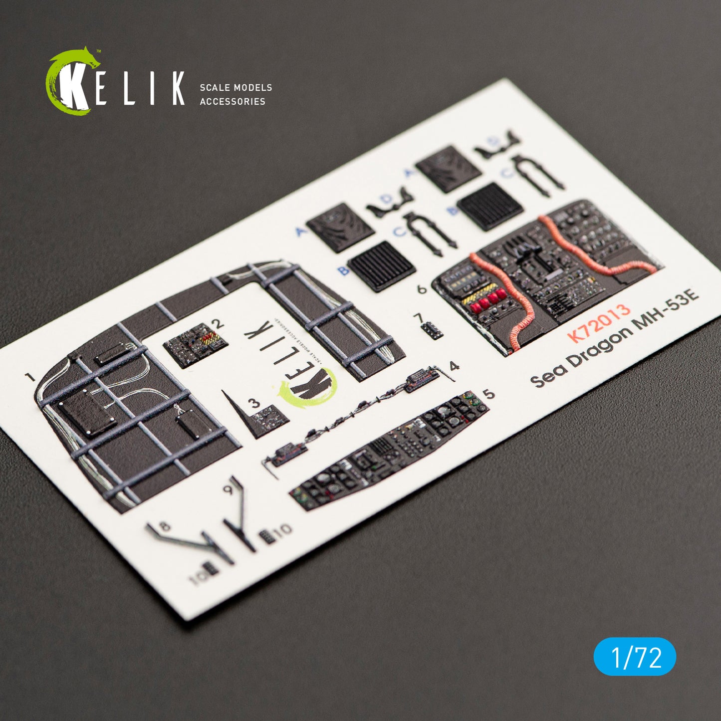 Kelik K3D72013 1:72 Sikorsky MH-53E Sea Dragon interior