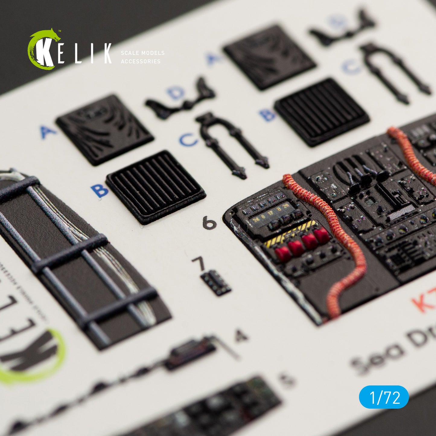 Kelik K3D72013 1:72 Sikorsky MH-53E Sea Dragon interior