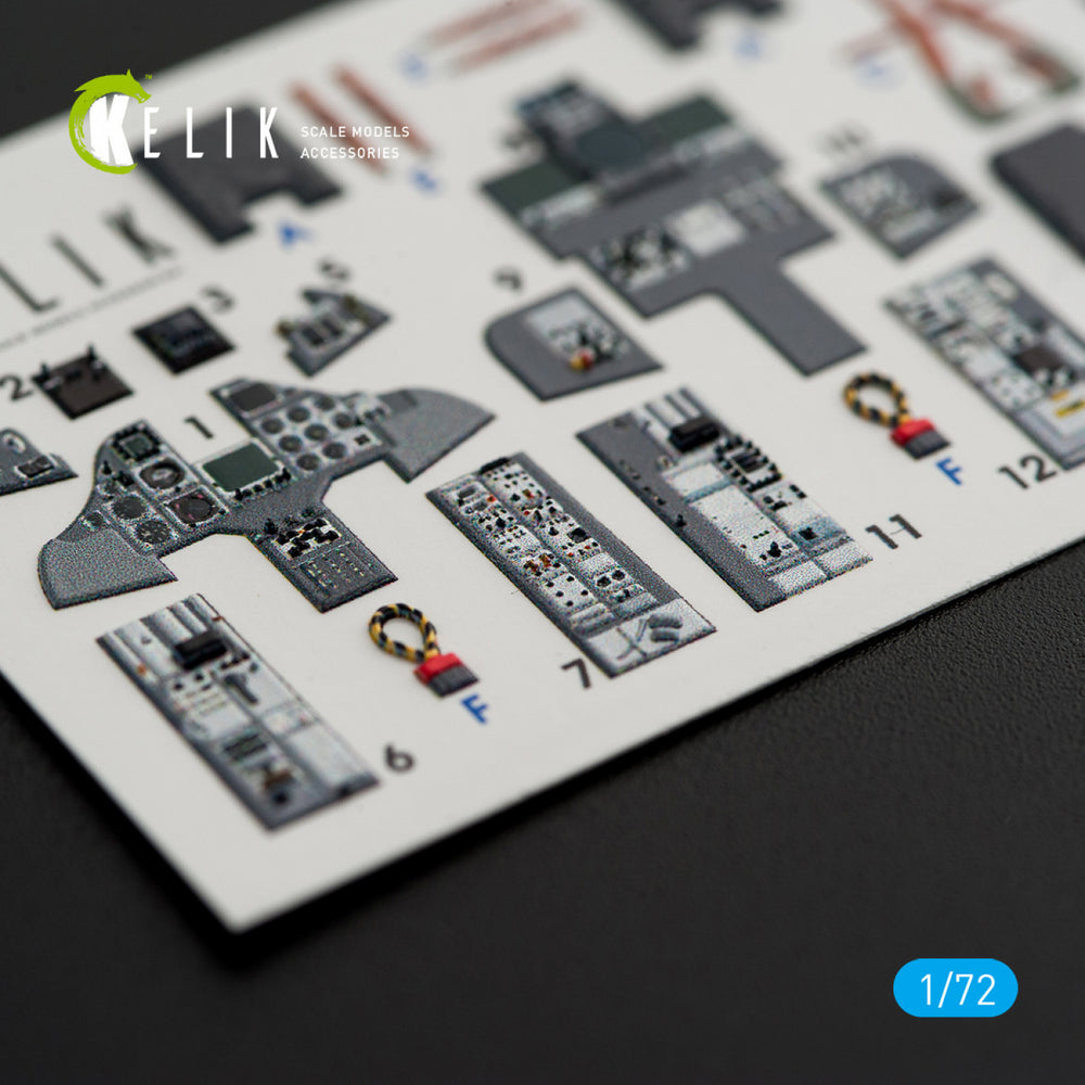 Kelik K3D72021 1:72 Panavia Tornado F.3 Interior 3D Decal