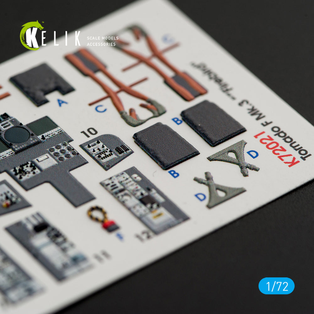Kelik K3D72021 1:72 Panavia Tornado F.3 Interior 3D Decal