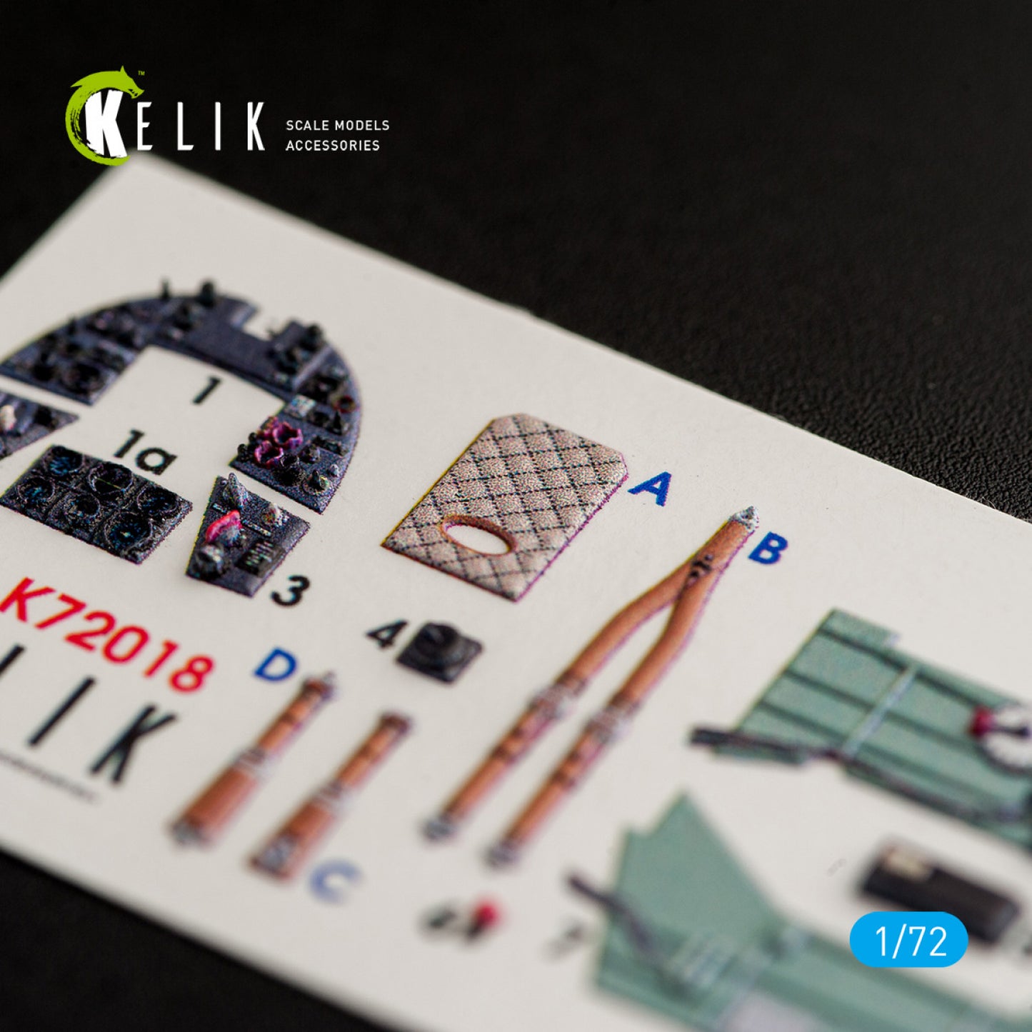 Kelik K3D72024 1:72 Hawker Typhoon Mk.IB Interior 3D-Decal