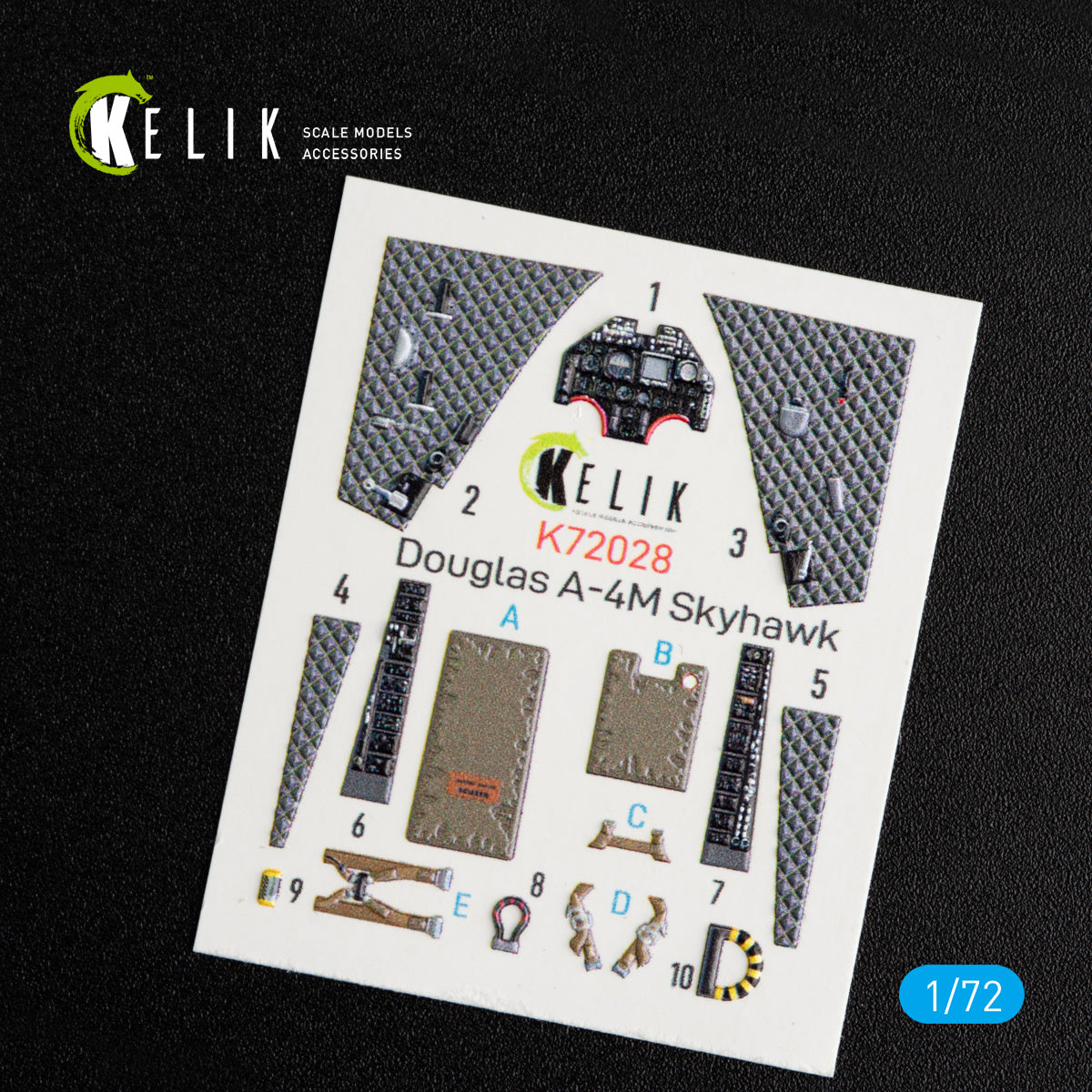 Kelik K3D72028 1:72 Douglas A-4M Skyhawk interior