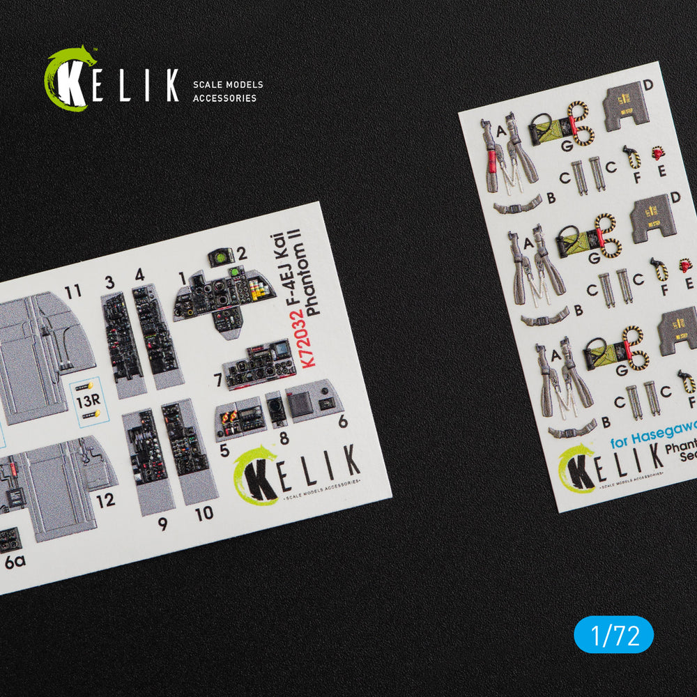 Kelik K3D72032 1:72 McDonnell F-4EJ Kai Phantom II interior