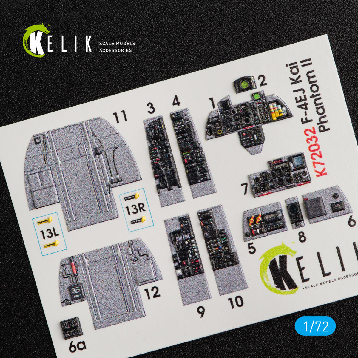 Kelik K3D72032 1:72 McDonnell F-4EJ Kai Phantom II interior