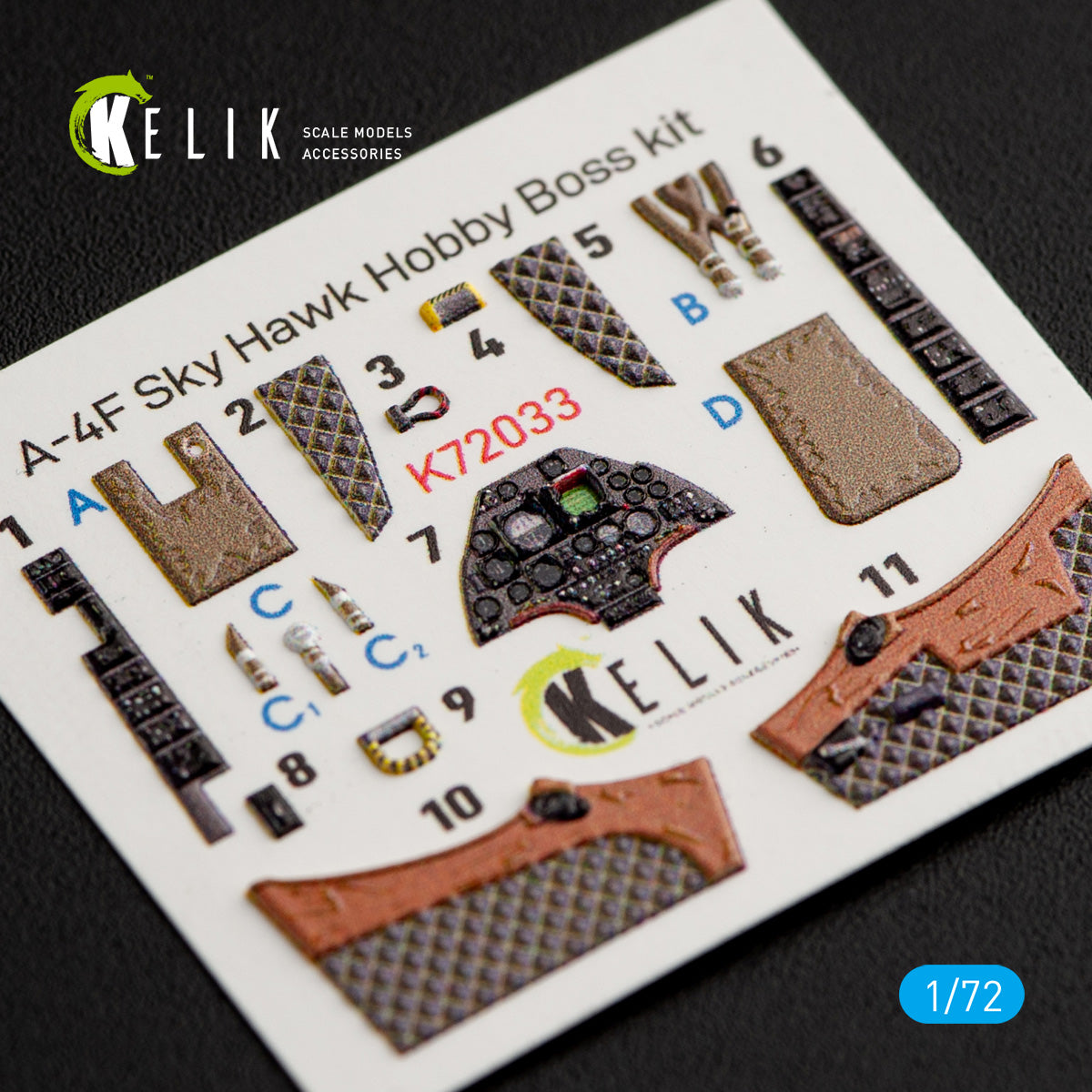 Kelik K3D72033 1:72 Douglas A-4F Skyhawk interior