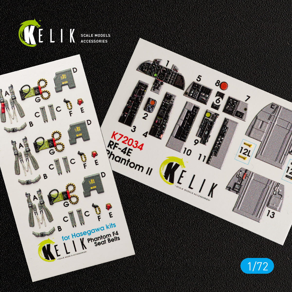 Kelik K3D72034 1:72 McDonnell RF-4E Phantom II interior