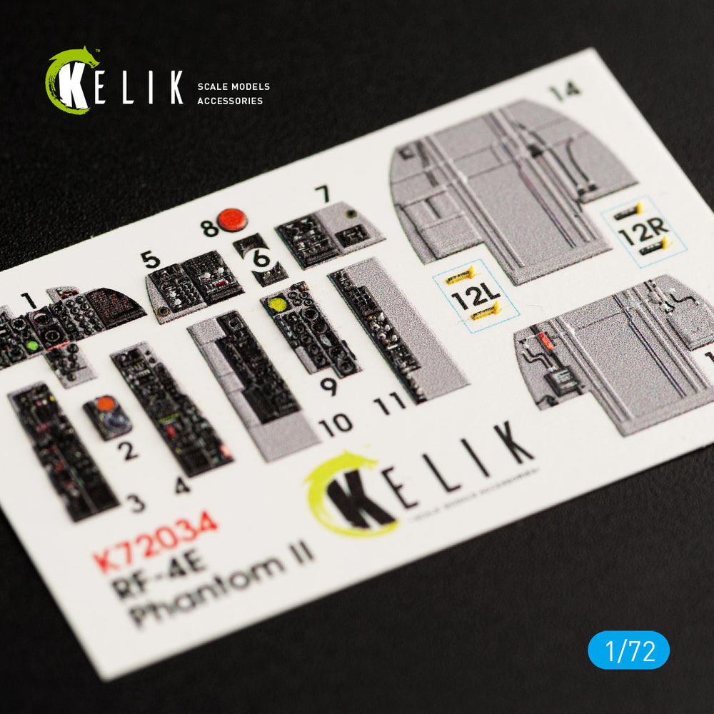 Kelik K3D72034 1:72 McDonnell RF-4E Phantom II interior