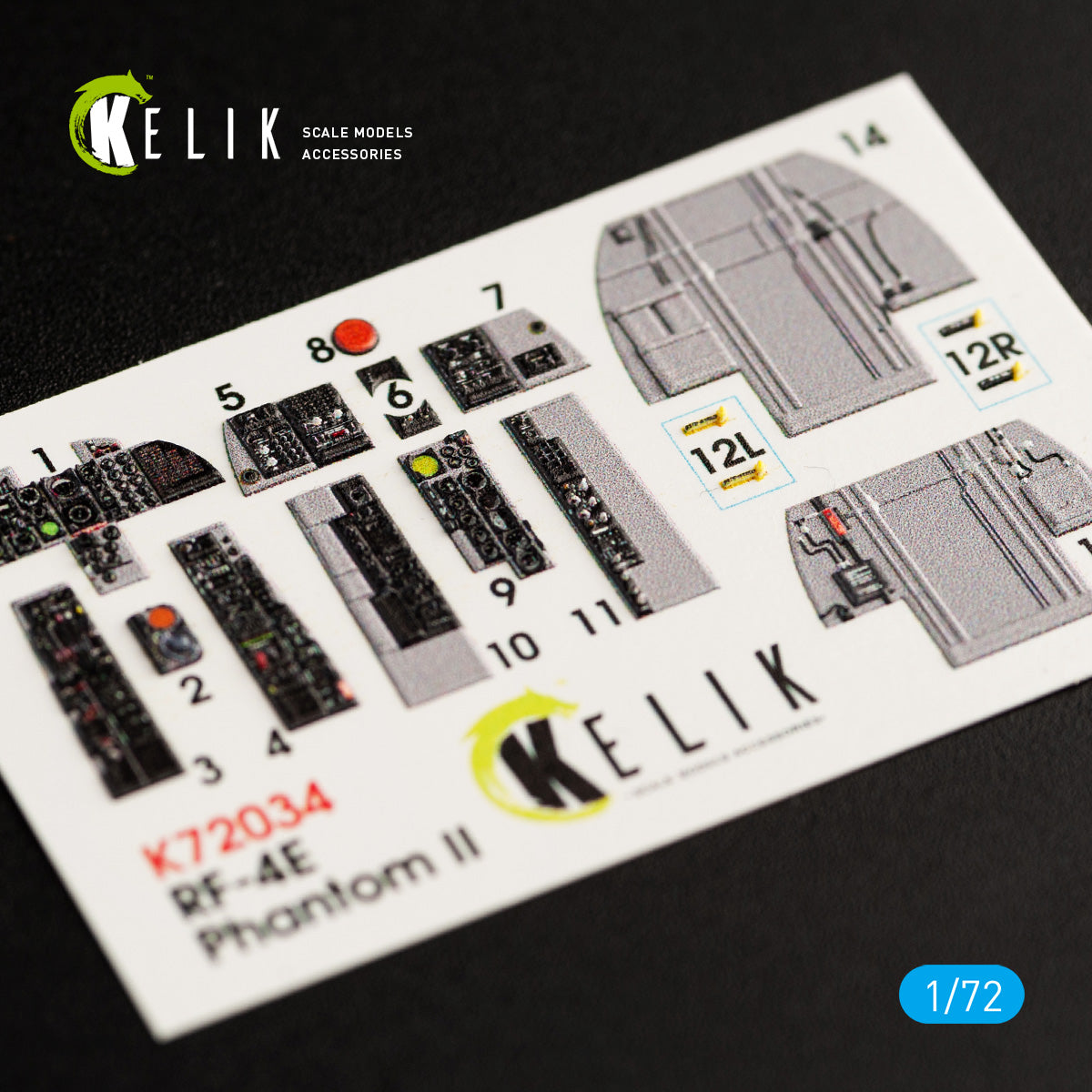 Kelik K3D72034 1:72 McDonnell RF-4E Phantom II interior