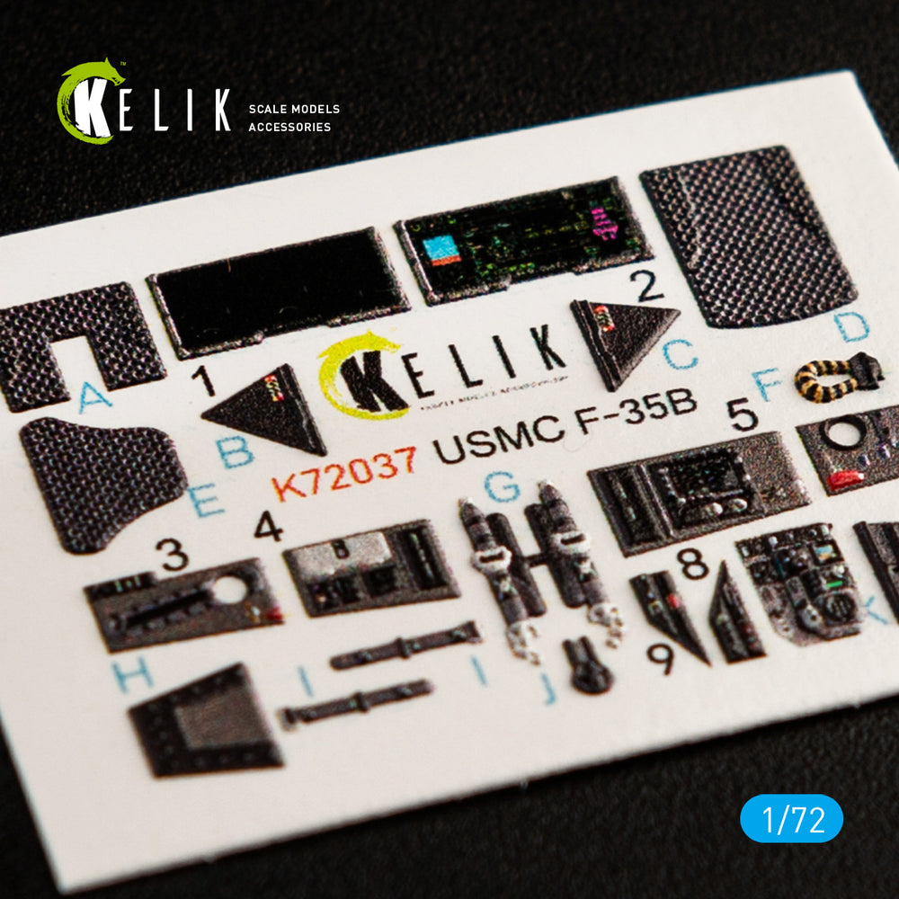 Kelik K3D72037 1:72 Lockheed-Martin F-35C Lightning II interior