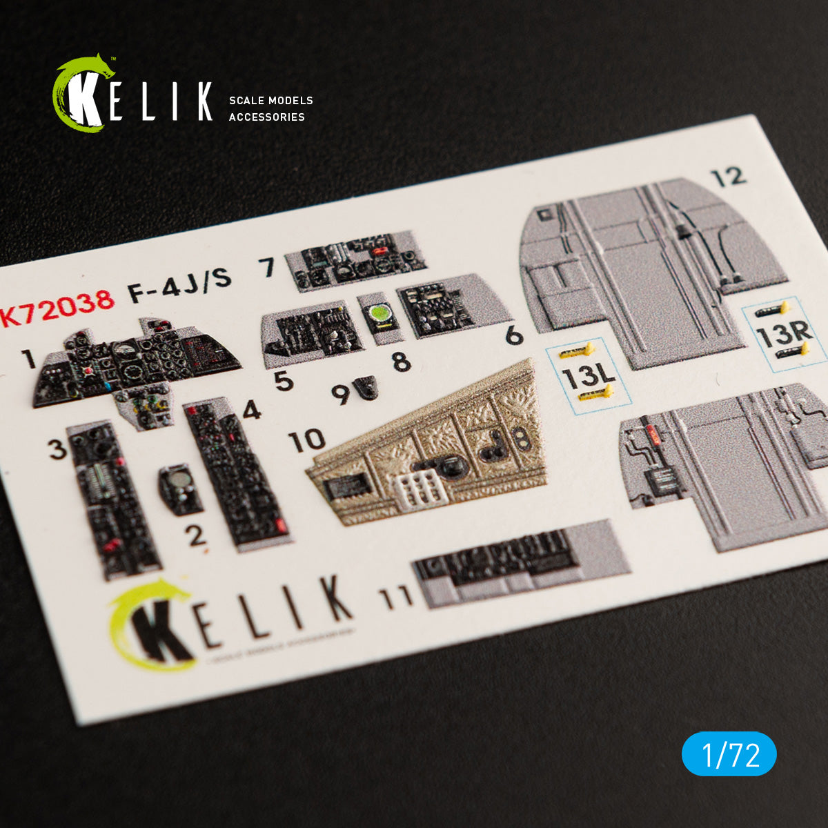 Kelik K3D72038 1:72 McDonnell F-4J/S Phantom II interior