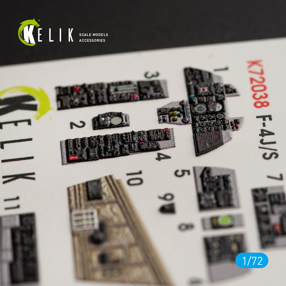Kelik K3D72038 1:72 McDonnell F-4J/S Phantom II interior