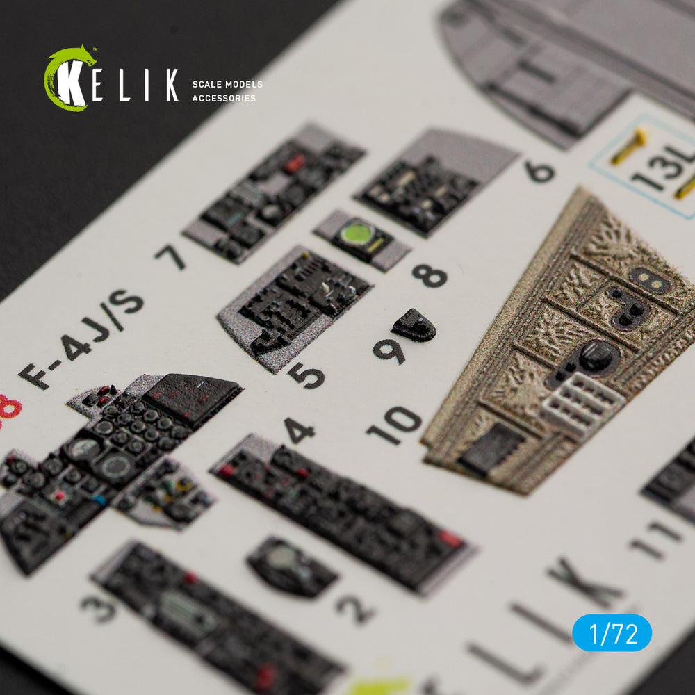 Kelik K3D72038 1:72 McDonnell F-4J/S Phantom II interior