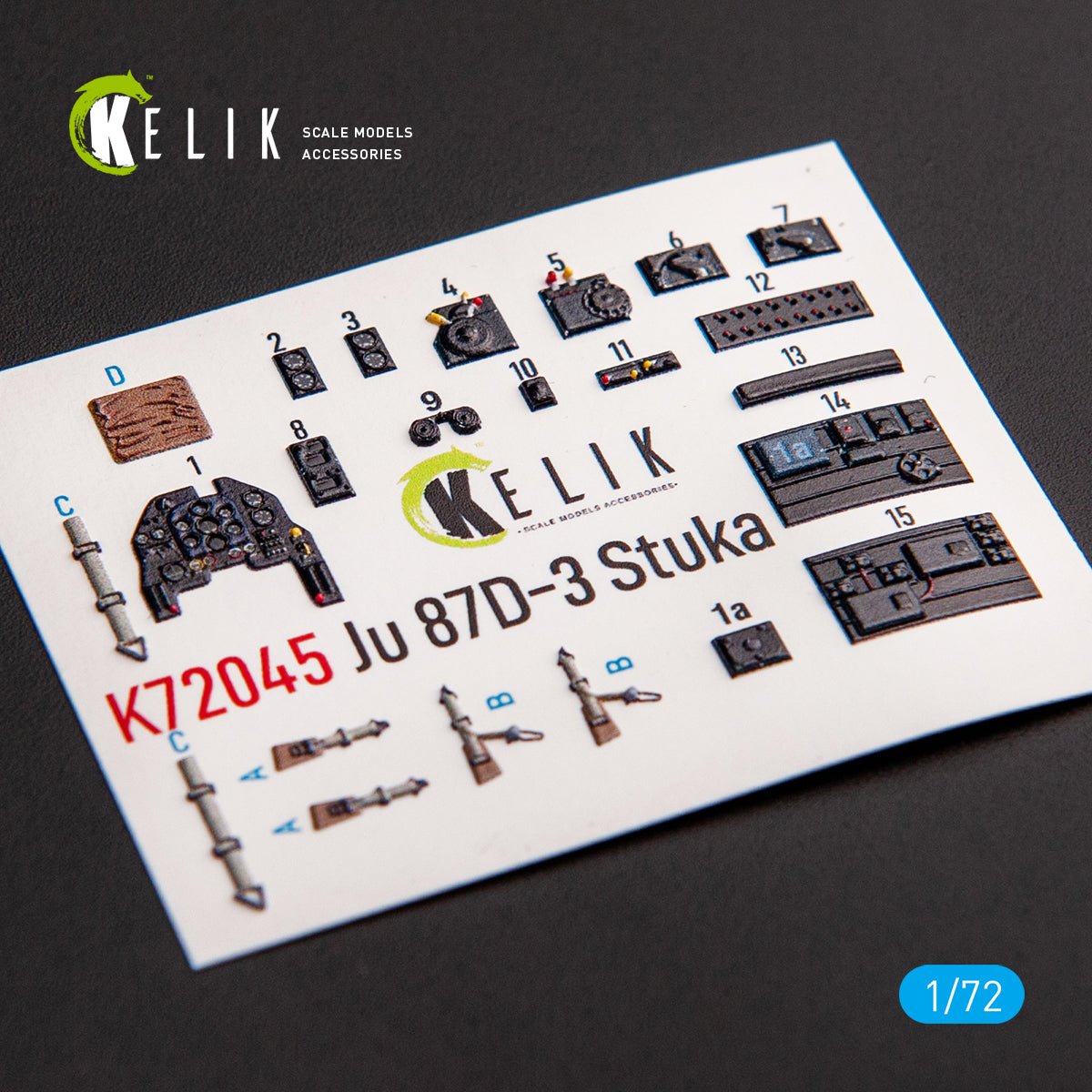 Kelik K3D72045 1:72 Junkers Ju-87D-3 'Stuka'
