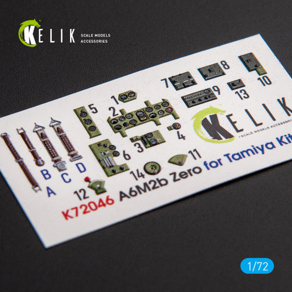 Kelik K3D72046 1:72 Mitsubishi A6M2B Zero