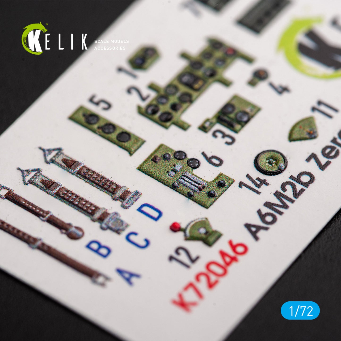 Kelik K3D72046 1:72 Mitsubishi A6M2B Zero