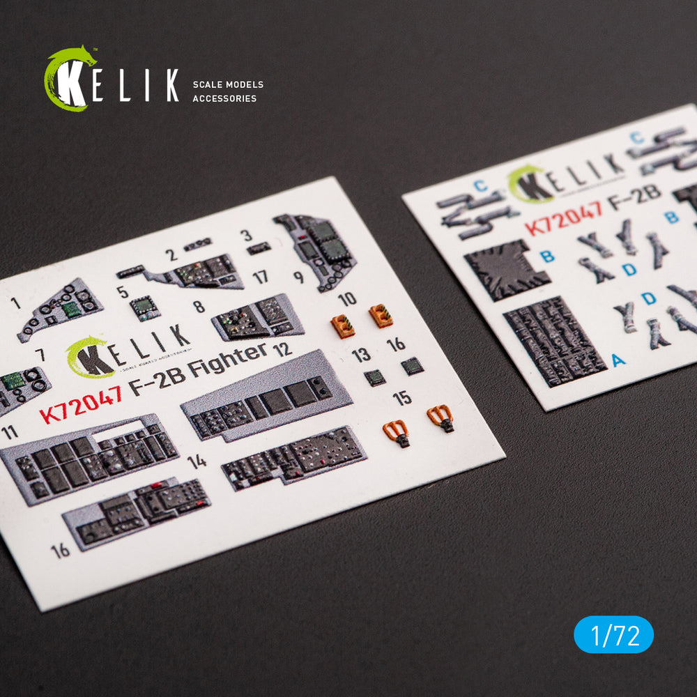 Kelik K3D72047 1:72 JASDF Mitsubishi F-2B Fighter interior