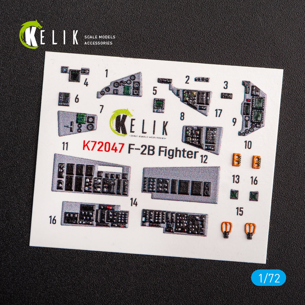 Kelik K3D72047 1:72 JASDF Mitsubishi F-2B Fighter interior