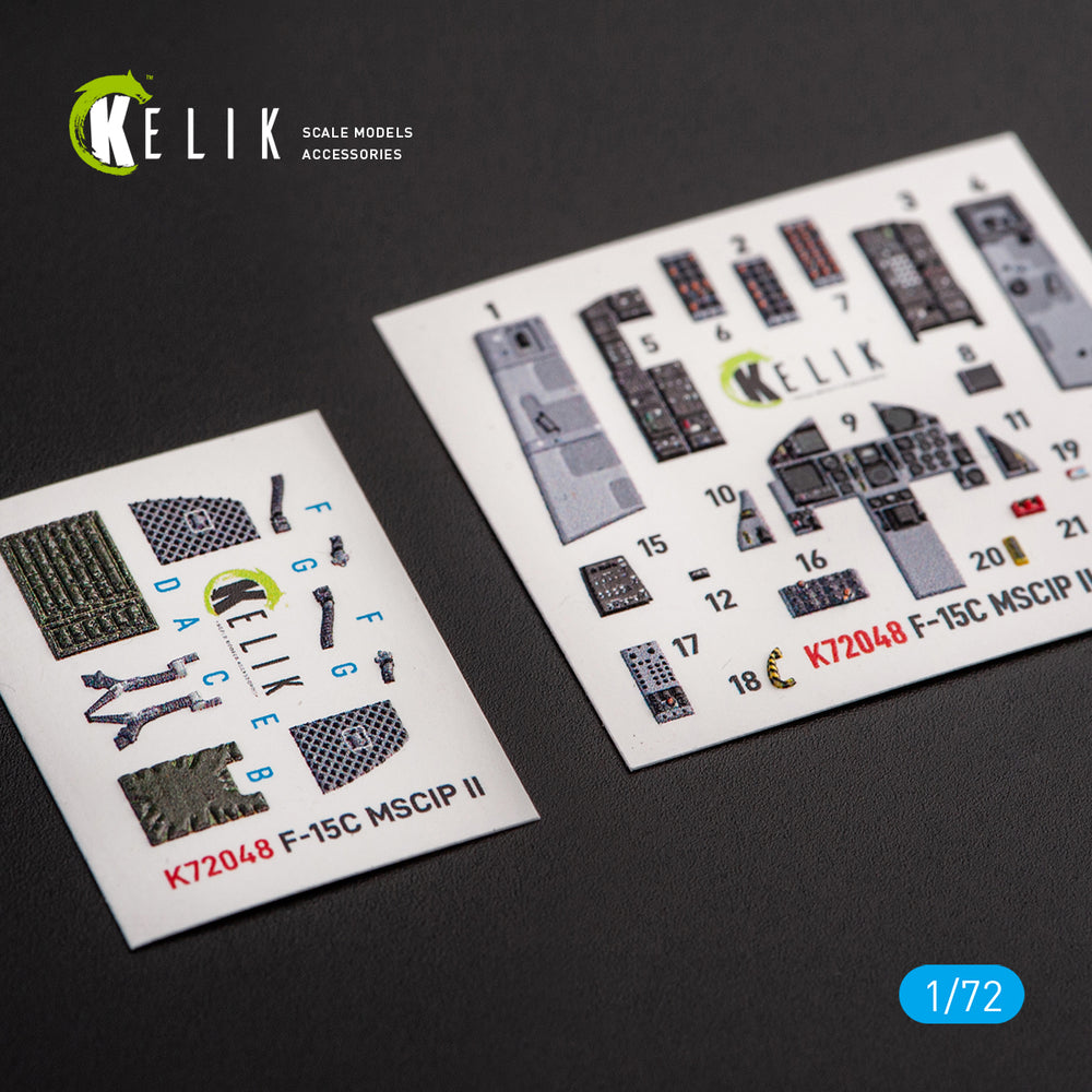 Kelik K3D72048 1:72 McDonnell F-15C MSIP II Eagle interior