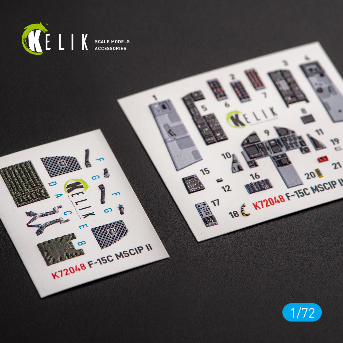 Kelik K3D72048 1:72 McDonnell F-15C MSIP II Eagle interior