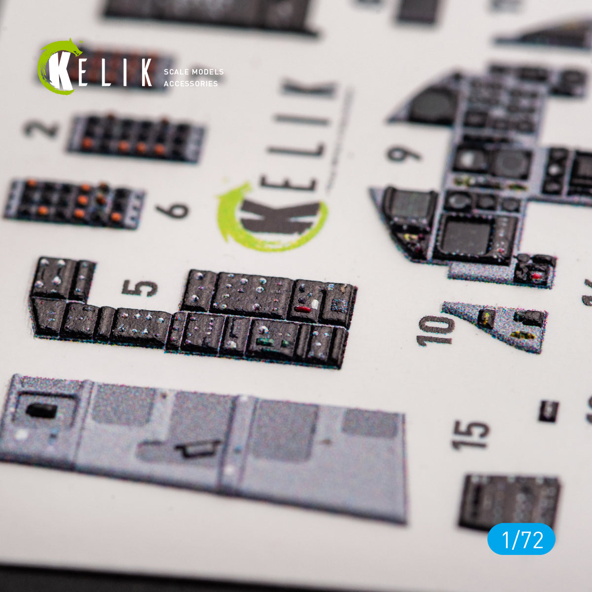 Kelik K3D72048 1:72 McDonnell F-15C MSIP II Eagle interior