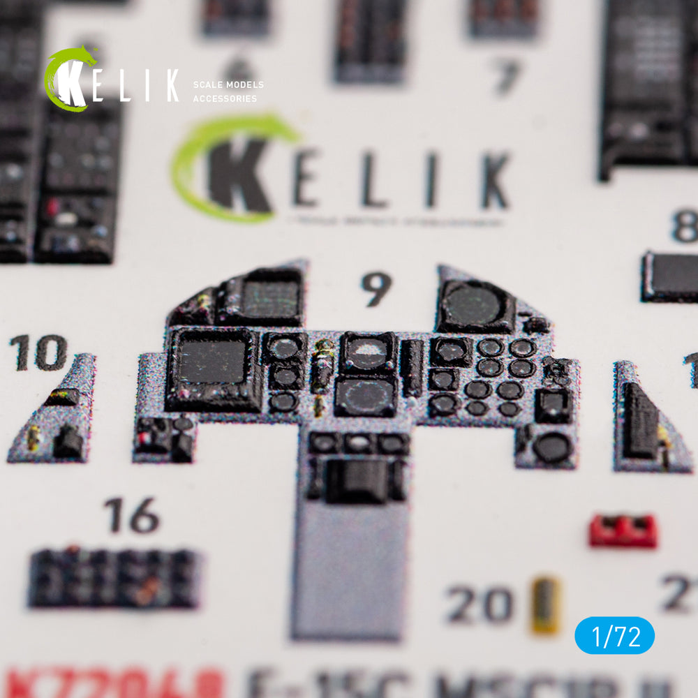 Kelik K3D72048 1:72 McDonnell F-15C MSIP II Eagle interior
