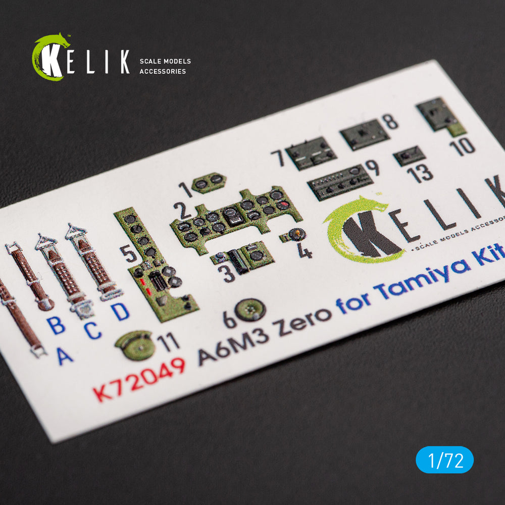 Kelik K3D72049 1:72 Mitsubishi A6M3 Zero