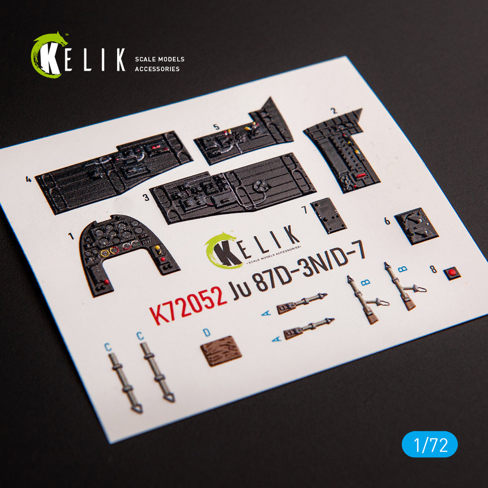 Kelik K3D72052 1:72 Junkers Ju-87D-3N/D-7 'Stuka' interior