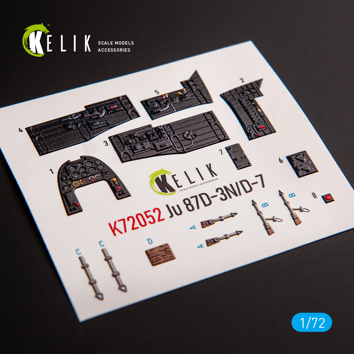 Kelik K3D72052 1:72 Junkers Ju-87D-3N/D-7 'Stuka' interior