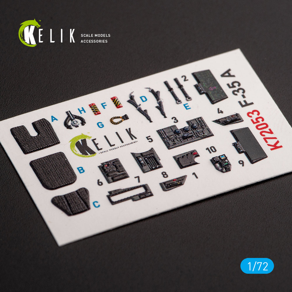 Kelik K3D72053 1:72 Lockheed-Martin F-35A interior