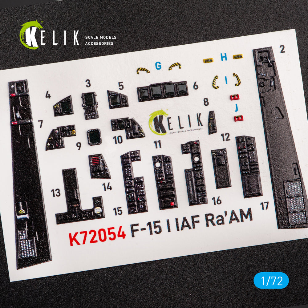 Kelik K3D72054 1:72 McDonnell F-15I Eagle IAF Ra`am