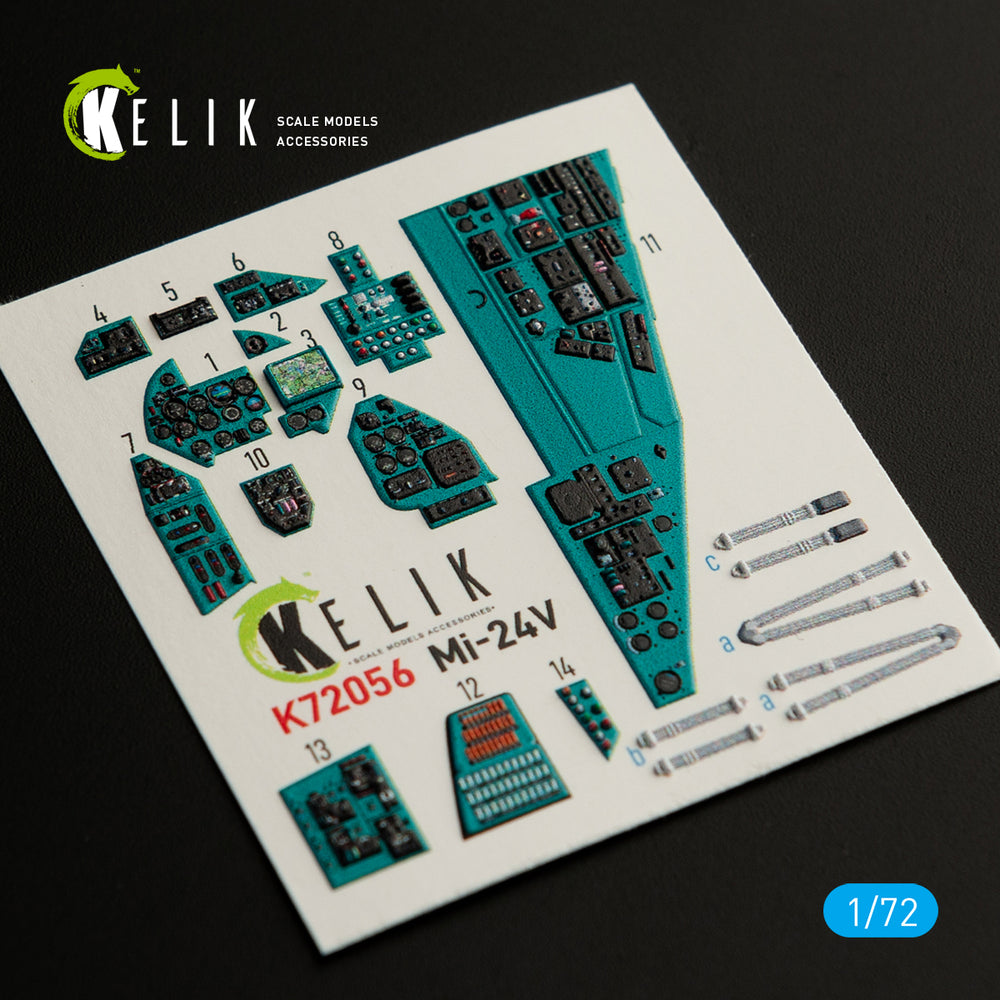 Kelik K3D72056 1:72 Mil Mi-24V interior