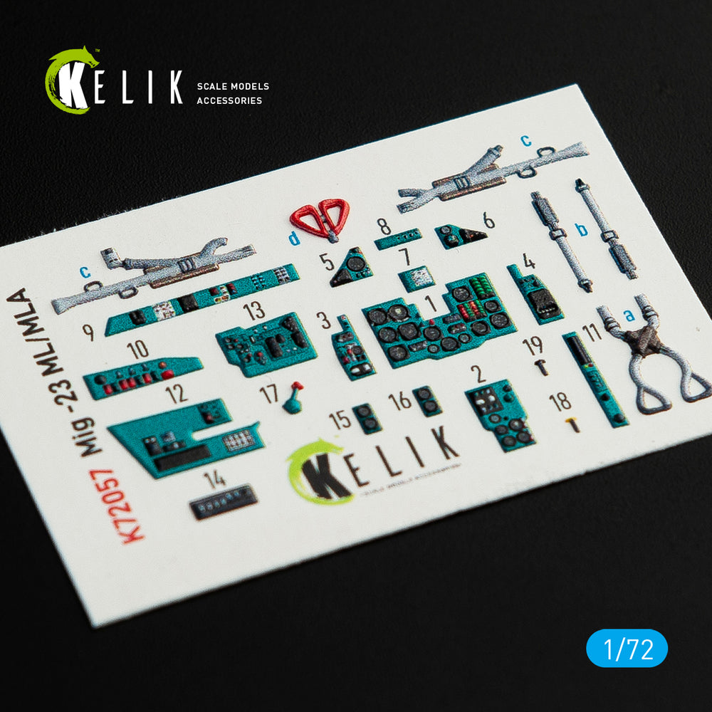 Kelik K3D72057 1:72 Mikoyan MiG-23ML/MiG-23MLA interior