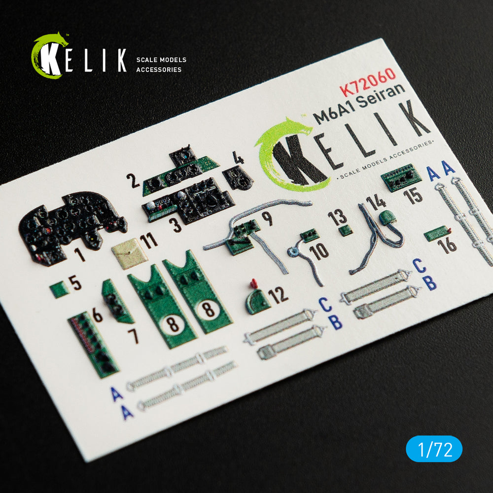 Kelik K3D72060 1:72 Aichi M6A1 Seiran and Nanzan interior