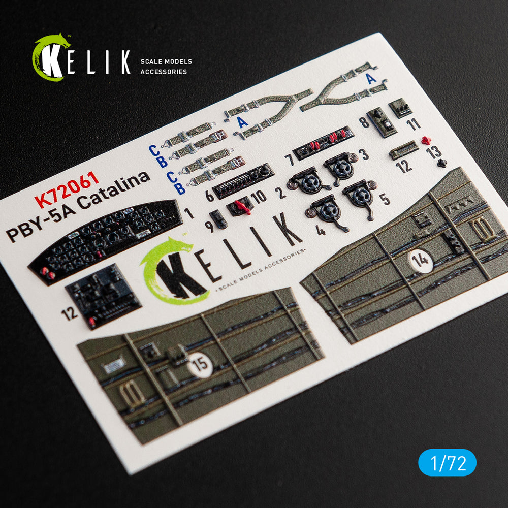 Kelik K3D72061 1:72 Consolidated PBY-5A Catalina interior