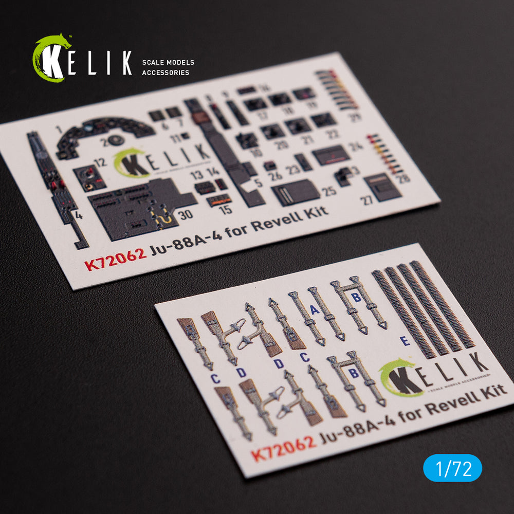 Kelik K3D72062 1:72 Junkers Ju-88A-4 interior