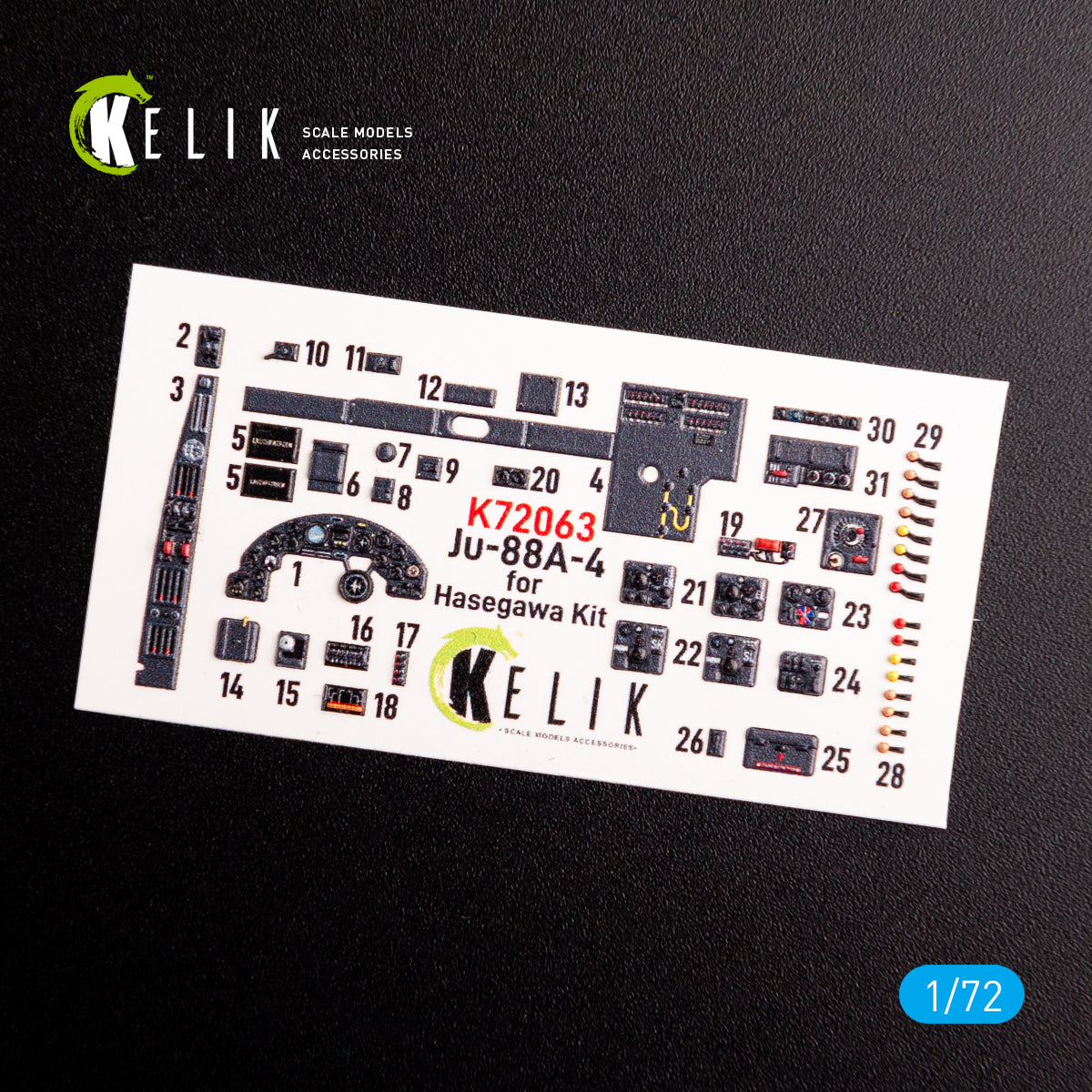 Kelik K3D72063 1:72 Junkers Ju-88A-4 interior